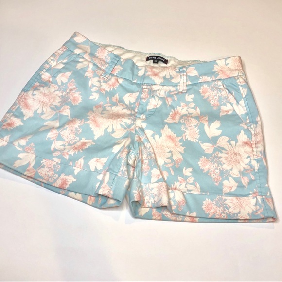 Dear John Pants - Dear John Light Blue Floral Shorts.            211